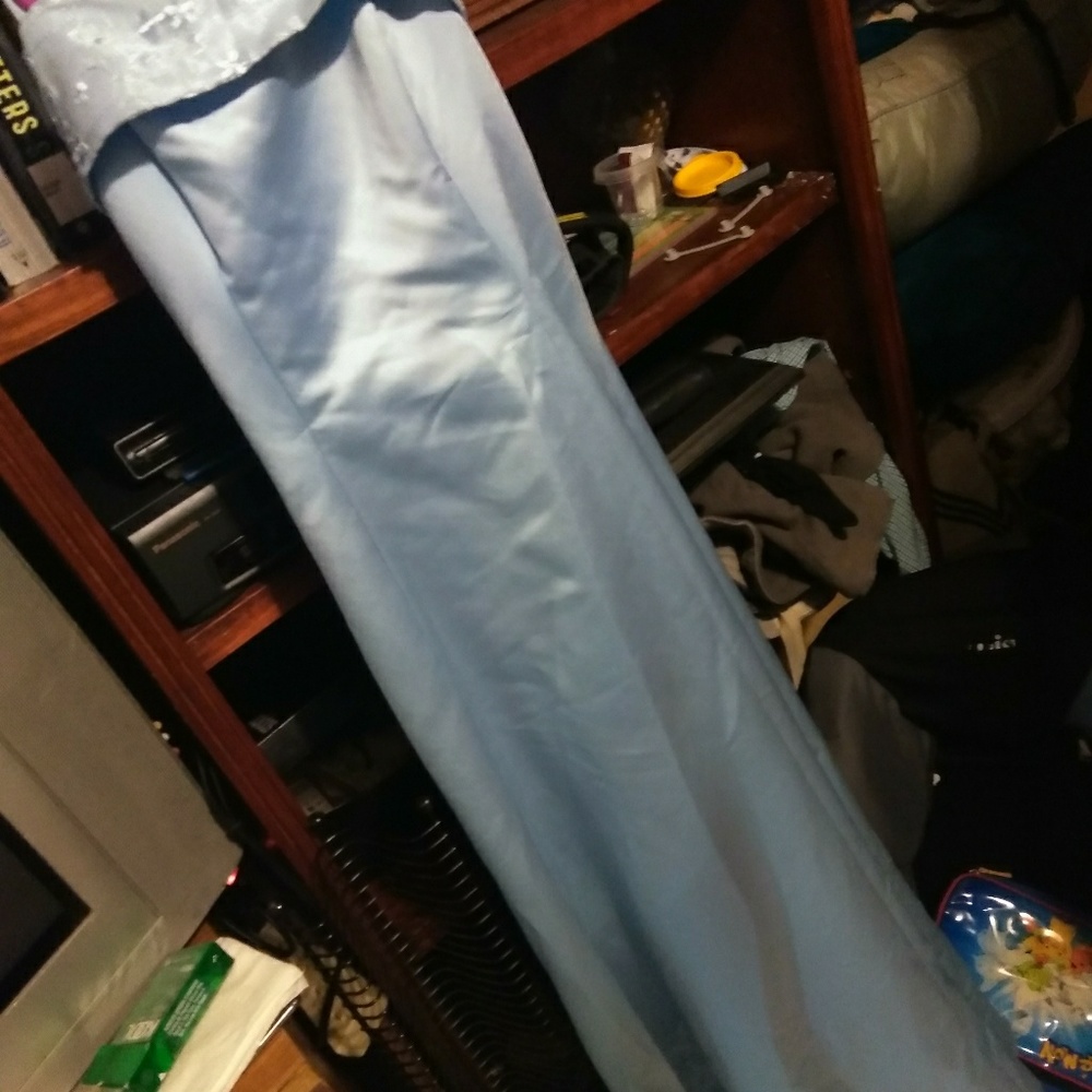 Baby blue gown